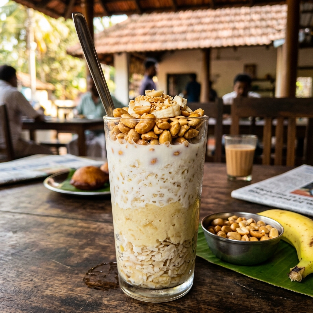 Delicious authentic avilmilk dessert in a glass